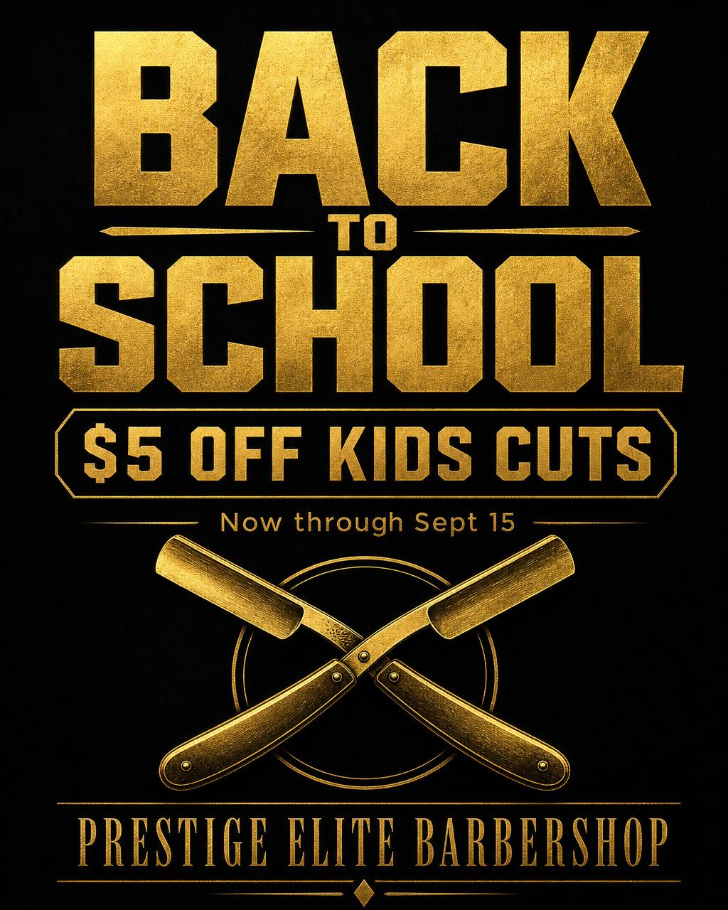 Back to school promo flyer